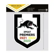 620575 PENRITH PANTHERS 2023 NRL THREE-PEAT PREMIERS MEGA DECAL SPOT STICKER