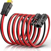 Hiutgowt 10AWG XT60 Solar Cable 40FT, XT60 Cable to Solar Connector 3 10 15 20 30 50FT, Solar Connector to XT60 Adapter Cable, XT60 Solar Charging Cable for Portable Power Station - 40Ft
