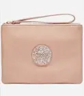 Mimco Bliss Confetti Medium Pouch Leather Wallet Silver BNWT + Dust Bag