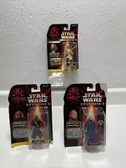 NEW Star Wars Episode 1 1999 CommTech Chip Figures Bundle - 3 Figures NEW