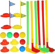 CORHAD 2 Sets Educational Golf Set Mini Golf Suit for Indoor Safe Premium for Enhances Parent Interaction Promotes Physical Activity Random Color