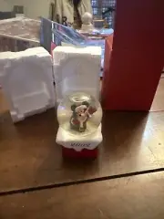 2002 MICKEY MOUSE SNOWGLOBE 2.5 IN MINI J C PENNY NEW IN BOX