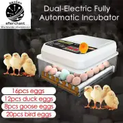 16 Egg Farm Poultry Fully Automatic Turning Egg Incubator Dual-Electric Mini Hou