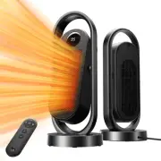 RANVOO Space Heater, Electric Portable Heaters for Indoor Use with Thermostat...