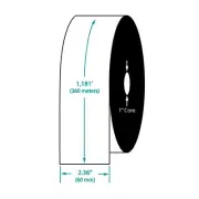 2.36" x 1181' TDW101 Resin Enhanced Wax Barcode Ribbon for Datamax Printers (36
