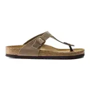 Birkenstock Gizeh Oiled Leather Sandals - Narrow Women's - Tabacco Brown