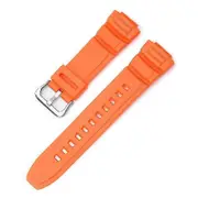 For Casio MCW-100H MCW-110H W-S220 HDD-S100 WV-200 AE-2000 Watch Band Strap Orange