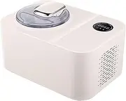 Automatic Ice Cream Maker with Compressor, 1.2 Quart Soft Serve Ice Cream Machine with LCD Display & Timer, Electric Sorbet Maker, Keep Cold in 10 Mins