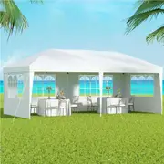 3x6m InstaHut Gazebo Pop Up Marquee Wedding Tent Canopy Party Outdoor White