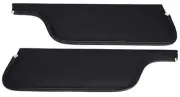 1969-70 Mustang Coupe / Fastback; Premium Sunvisors; Moonskin Vinyl; Black