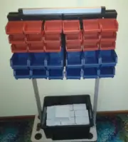 Mobile Parts Bin Trolley - Garage, Workshop or Home/Hobby use - DIY Kit Assembly