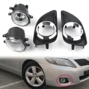 For Toyota Camry 2010-2011 Fog Light Bumper Lamp Cover+Wiring Harness+Switch
