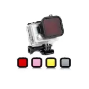 Diving Lens Filter Kit For GoPro Hero 3+ & 4 - 4-Piece Filter Package