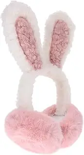 [TINEASUR] Bunny Ear Warmer Antifreeze Earmuff for Girls Comfortable Warm Earmuff for Outdoor Use Plush Material Portable Design