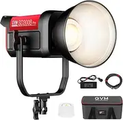 GVM Photography Lighting 300W Bi-Color Studio Lights with 45°Standard Reflector 65700Lux@1m CCT 2700~6800K 12Lighting Scenes App Control LED Video Light