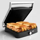 Panini Press Grill Indoor Sandwich Maker with Temperature Setting, 4 Slice Non-S
