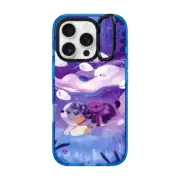 iPhone 16 Pro Impact Ring Stand Case MagSafe Compatible Running with Ghosts by ellievsbear