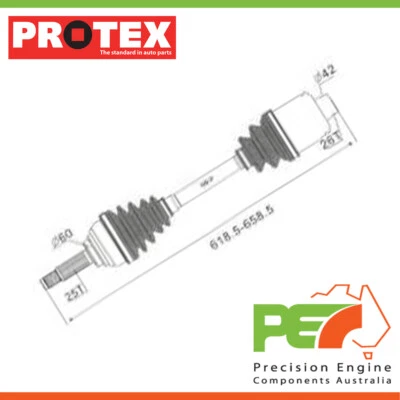New * PROTEX * Drive Shaft For MITSUBISHI MAGNA EXECUTIVE TS 3.0 ltr 6G72 V6 12V (for: Mitsubishi)