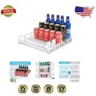 Automatic Self-Pushing Soda Can Organizer for Neat Fridge Setup - Holds 25