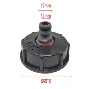 60mm Coarse Thread IBC Tank Tap with Plastic Material and Hose Connection