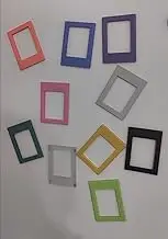 Tovvmai 10-Pack 3" Magnetic Photo Frames - Aesthetic Instagrammable Mini Fridge Magnets for Polaroid Pictures, Cute Home Office Decor, Kitchen & Bedroom Accessories (Set of 10)