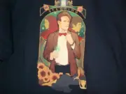 TeeFury Doctor Who Large "Geronimo" Matt Smith Tribute MeganLara NAVY