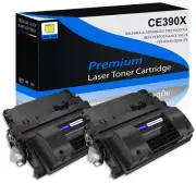 2x High Yield CE390X Laser Toner Cartridge Fit for HP LaserJet 600 M603dn M603xh