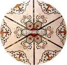 Marble White Console Table Top Italian Arts Inlaid Dining Table Decorative H3999