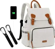 Diaper Bag Backpack,MVSCOCEAN Stylish Nappy Bag with USB Charging Port,Waterproo