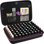[Canboc] Essential Oil Storage Holder Organizer Carrying Case, Essential Oils Box Holds 70 Bottles 5ml 10ml 15ml 20ml Bottle for doTerra, Young Living Oils, Essential Oil Bag with Labels & Bottle Opener