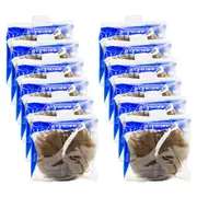12PK Manicare Luxury Cleansing Exfoliating Body Sponge Scrubber 9.5x14.5cm Brown
