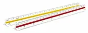 Liquidraw Metric Triangular Scale Ruler 30cm, Architectural, White