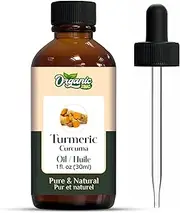 Organic Zing Turmeric (Curcuma longa) Essential Oil Pure & Natural for Skin, Face, Hair Care, Aromatherapy, Diffuser, Conditioner 30ml/1.01fl oz