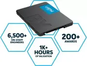 Crucial BX500 3D NAND SATA3 2.5-inch SSD 540/500MB/s - 240GB/500GB/1TB/2TB/4TB