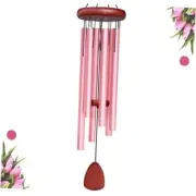 Large Wind Chimes Outside, Soothing Melodic Aluminium Pink Wind Chimes-36"