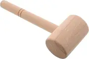 WEKAMOS Leather Carving Hammer with Handle Durable DIY Tool for Leather Crafting Stamping and Engraving Projects for Beginners and Experienced