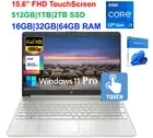 2024 HP Laptop 15.6" FHD Touch, Intel i7-1255U, Up to 64GB RAM & 2TB, Win 11 Pro