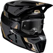 Leatt 8.5 Camo, motocross helmet , color: Black/Grey/Gold , size: M