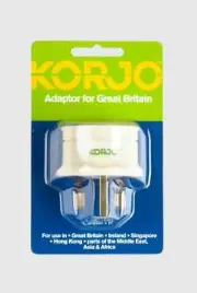 Korjo Travel Adapter AU/NZ to UK Adapter (Brand New)