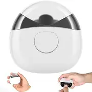 Electric Nail Clippers, Nail Trimmer with LED Light, Rechargeable Electric Fingernail Cutter with Nail Scraps, Safety Fingernail Trimmer Nail Scissors for Baby Kids Adult (White)