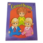 1977 Whitman "Canned Beans Paper Dolls" Uncut Book