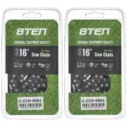 Full Chisel Chainsaw Chain 16 Inch .063 .325 62DL for Stihl MS 230 241 2 Pack