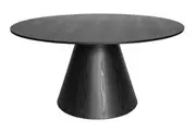 SK Designer Living | Theo Round Wood Dining Table | Black | 150cm