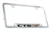 Cadillac CTS V Chrome Plated Brass Metal License Plate Frame Holder