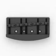 Hipshot Vintage 5-String Bass Bridge, .750" Spacing, Black 5C500B-750