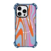 iPhone 16 Pro Bounce Case MagSafe Compatible Pink and Orange Swirl