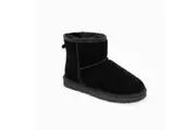 Ugg Boots Genuine Australian Sheepskin Unisex Mini Classic Suede (Black Eu37) Slippers