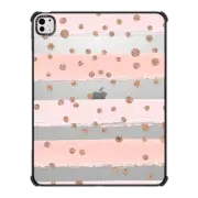 iPad Pro 13-inch (M4) iPad Impact Case Pink Artsy Stripes iPad Case