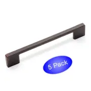*5 Pack* Cosmas Cabinet Hardware Oil Rubbed Bronze Handle Pulls #11244-128ORB