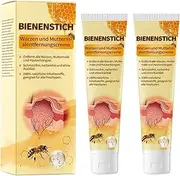 Bee Venom Treatment Cream, Bee Venom Repair Cream, Bee Venom Professional Gel, Bee Venom Wart and Tags Removal Treatment Spray for All Skin, Hydrating Moisturizing Cream for Men Women (2)